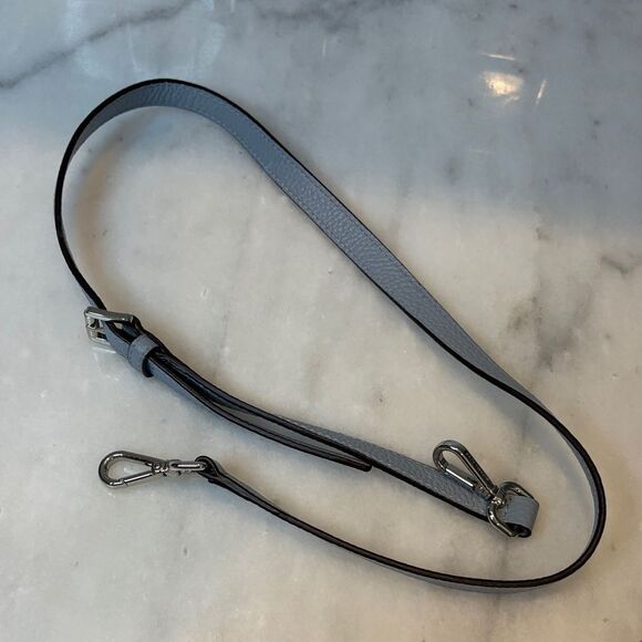 Michael Kors Hamilton Denim Pebbled Leather Convertible Satchel - Picture 16 of 16